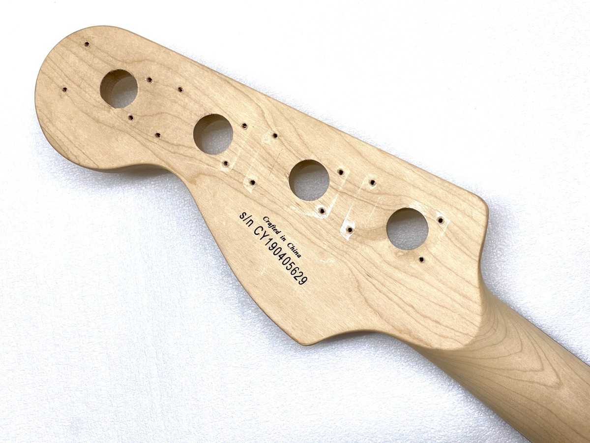 NICE GRAIN! Fender Squier PRECISION P BASS NECK Maple/Laurel