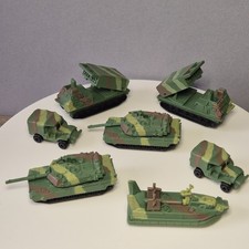 Micro macchine vintage carri armati veicoli militari esercito x7 Hasbro