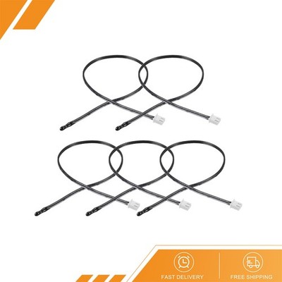 5 Pcs 10K NTC Thermistor Probe 15.7'' Epoxy Sensitive Temperature Temp Sensor