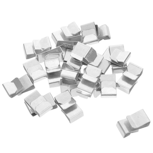 75pcs Trailer Frame Wire Clips - Metal Cable Clips - Solar Panel Double Wire - Afbeelding 6 van 12