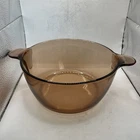 Vtg Visions Corning Ware Pyrex Amber 4.5L 5qt Glass Dutch Oven Stock Pot