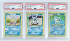 PSA 10 Pokémon Blastoise Wartortle Squirtle Sequential CLB EN 1/34 2/34 3/34