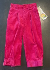 Vintage NOS Girls Red Corduroy Knickers Rumble Seats Size 12