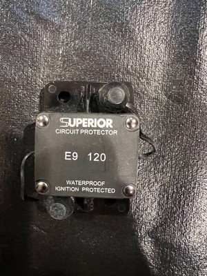 SUPERIOR CIRCUIT PROTECTOR E9 120 Amp AUTO RESET