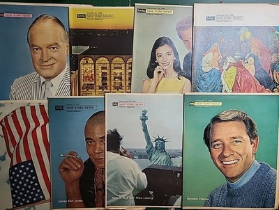 NEW YORK NEWS 1966 SUNDAY MAGAZINES ~ Lot Of 8 ~ Real Nice Shape!!!