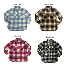Member's Mark Women's Relaxed Fit Button Front Plaid Shacket