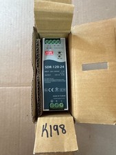 MEAN WELL SDR-120-24 DIN RAIL SWITCHING POWER SUPPLY, NEW NO BOX