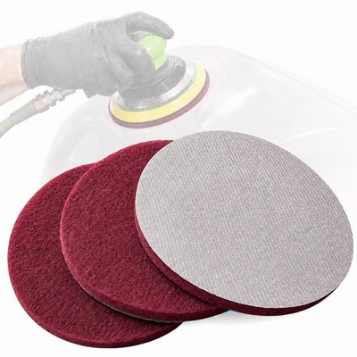 LiME LiNE 6 inch Hook & Loop Scuffing Discs for Orbital Dual Action Sander 3pc