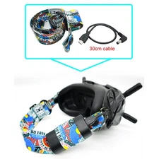 Elastic Head Strap Elastic Band Headband w/30cm Cable for DJI FPV Goggles V2