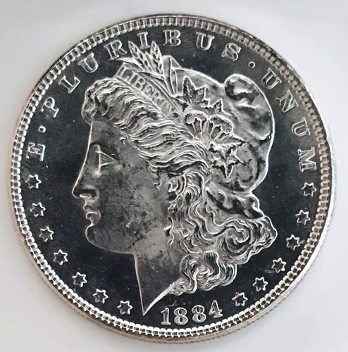 1884 P MORGAN DOLLAR GEM BU+++ UNBELIEVABLE PROOF LIKE FIELDS! UNREAL! NR #K2270