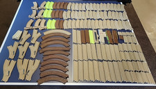 Lot 150 Thomas Trackmaster Tan Brown Beige Train Track Curves Straight Switches