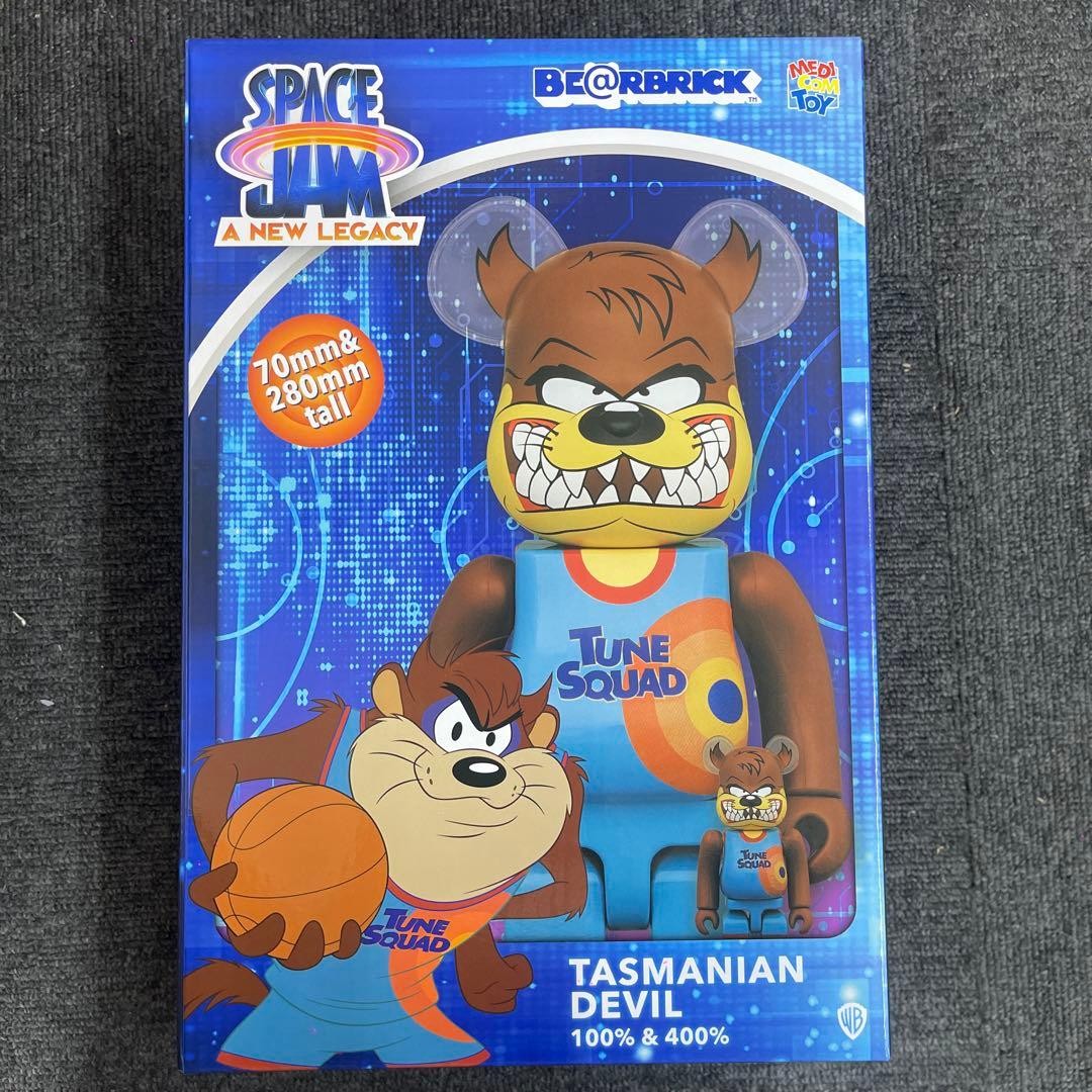 BE@RBRICK TASMANIAN DEVIL 100 PCT 400 PCT Collectible Figure