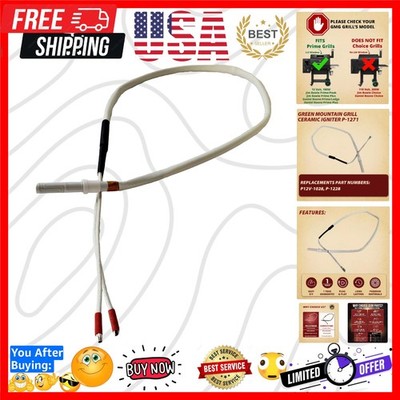 GMG 12v Prime Ceramic Pellet Grill Igniter for Daniel Boone, Ledge, Jim Bowie...