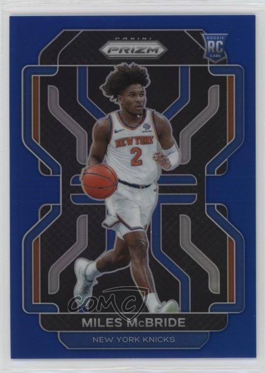 2021-22 Panini Prizm Blue Prizm 50/199 Miles McBride #283 0rz7