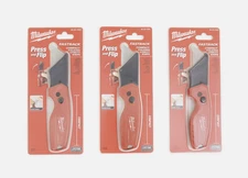 Milwaukee 48-22-1500 Fastback Folding Utility Knife 3 Pack - Red