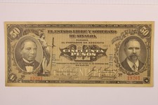 Mexico, 50 Pesos, Estado de Sinaloa, 1915  # 0424
