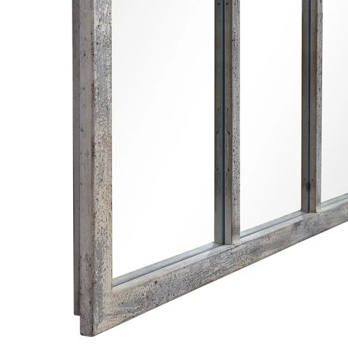 Uttermost 09542 Amiel 42-1/4" W x 82" H Arched Framed Bathroom - Rust Gray - Picture 4 of 6