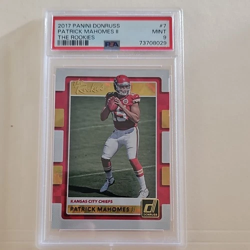 Panini 2017 Donruss The Rookies Patrick Mahomes II #7 Rookie Insert PSA 9 Chiefs