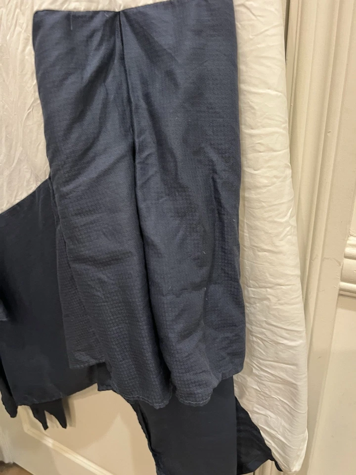 Calvin Klein California король кровать юбка синий 100% расчесанный хлопок 14» падение - Изображение 3 из 4