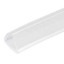 19/32"x 25/32"x 8.2ft Rubber U Channel Edge Trim Fits 15-16mm Edge, Clear