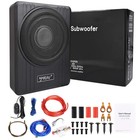 10in 600W Car Subwoofer Under Seat Amplifier Speakers Audio Sub Woofer Slim Box