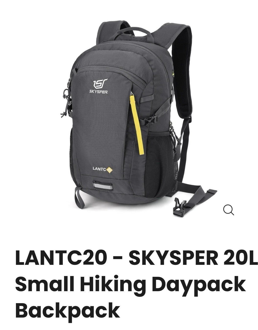 S Hiking Daypack Dark Gray Outdoor