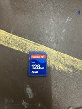 SanDisk 128 MB San Disk 128MB SD Camera Memory Card - Tested - Tracked Postage