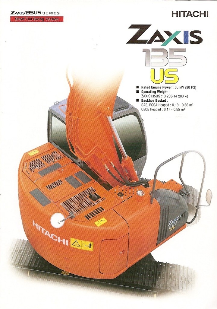 Equipment Brochure - Hitachi - Zaxis 135 US - Excavator - 2003