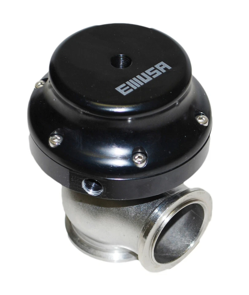 EMUSA 38mm wastegate V Band BLACK DSM EVO VR6 For S13S14 350z Honda Accord - Image 3 of 4