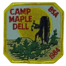 Crossroads of the West Council UT Camp Maple Dell 1984 Camp PP YEL Bdr (WY1276)