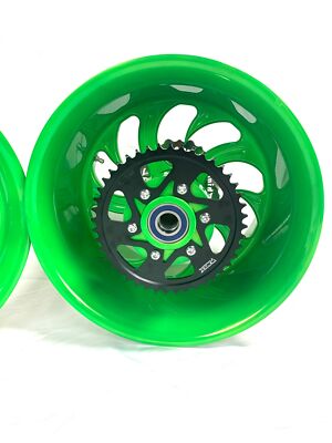 ★ライム★ NINJA STOCK SIZE LOLLYPOP LIME SHARK TOOTH WHEELS 12-20 KAWASAKI