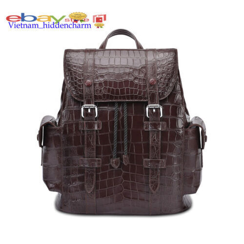 Hermès Birkin 40 HAC Poussiere Porosus Crocodile Palladium Hardware 