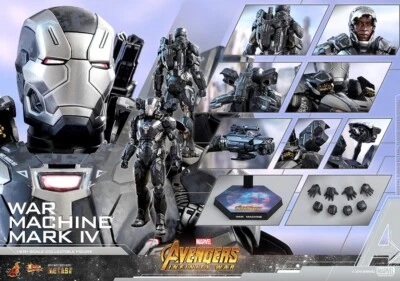 Hot Toys MMS499-D26 Avengers Infinity War War Machine Mark IV 4 1/6 COMME NEUF - Photo 1/4