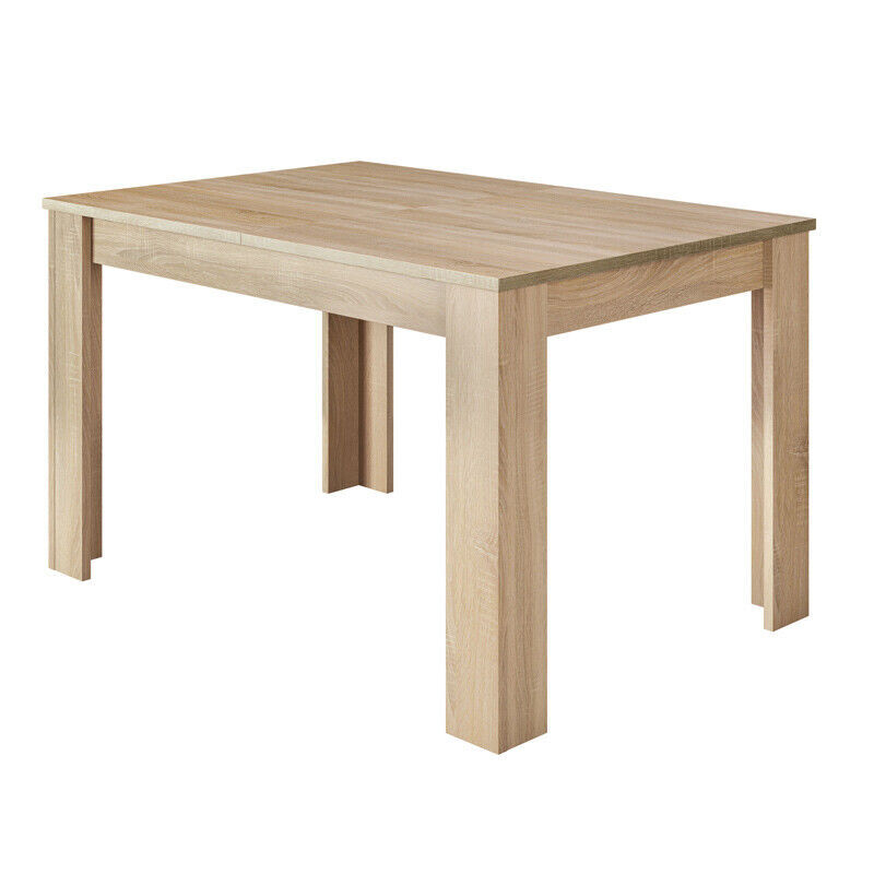 Tavolo allungabile da pranzo rettangolare in legno 140-190x90 cm Rovere