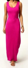 Ladies Body-con Sleeveless Stretch Racer Back Vest Women's Plain Long Maxi Dress