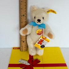 Steiff White Original Teddy Bear, Gift Box, 0203/18, 7", Excellent, Circa 1983