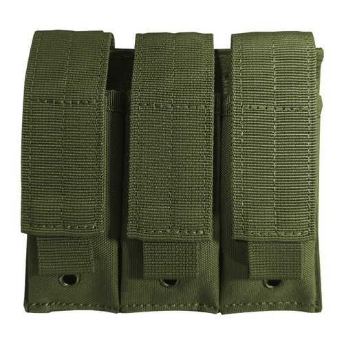 Porta Mag Pistola Molle Nylon Tattico Open-Top Triple Pistole Porta Rivista - Foto 16 di 20