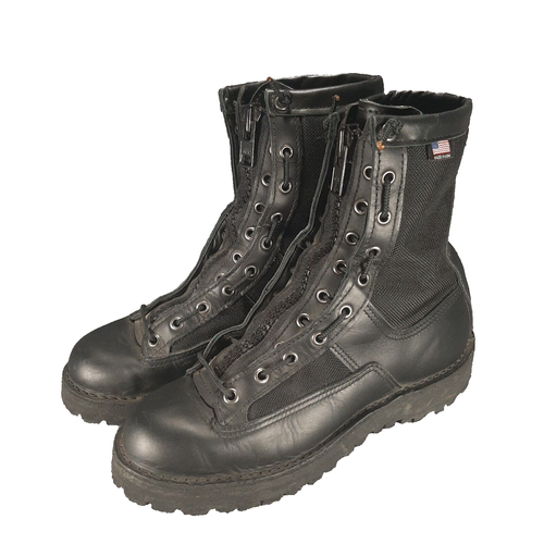 Danner Womens Gore-Tex Zip Lace Boots Size 8.5 Acadia 21210 Black USA READ