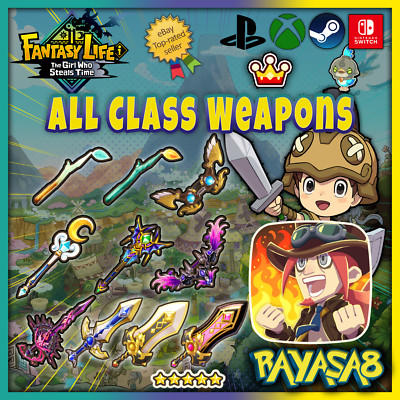Fantasy Life i   All Legendary Weapons Set (All Classes)  