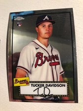 2021 Topps Chrome Platinum Anniversary Tucker Davidson Braves RC 25