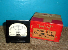 Triplett Model 327-T Voltmeter 1-0-1VDC 3x3inch NOS/NIB