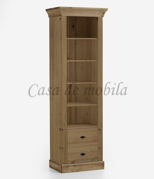 Massivholz BüCerregal 65X202X45Cm Kiefer Massiv Gelaugt GeöLt Stand-Regal Holz-image