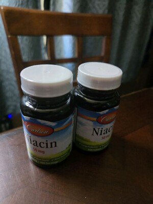 2 X Carlson Labs, Niacin, 50 mg, 300 Tablets Expo 08/2027