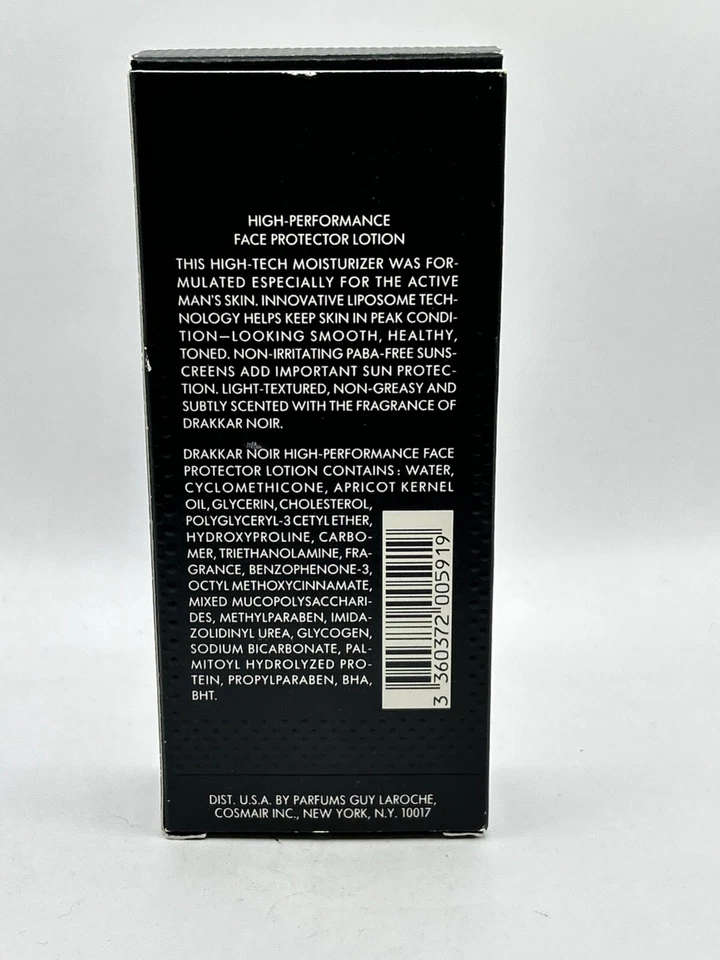 GUY LAROCHE DRAKKAR NOIR 50ML LOCIÓN PROTECTORA FACIAL ALTO RENDIMIENTO COSMAIR Foto 2 de 4