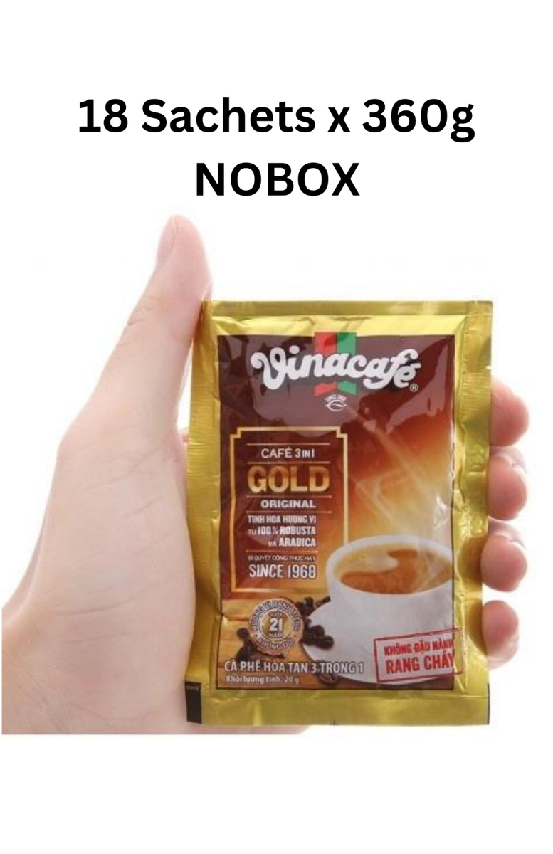 Vinacafe 3in1 Gold Original Instant Vietnamese Coffee 18 Sachets