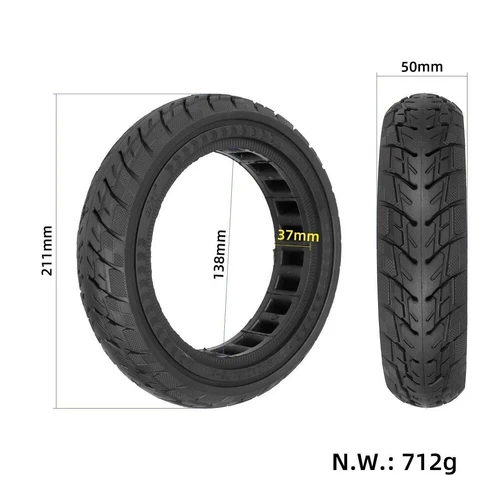 Replacement Tire Solid 50/75-61 for X iao*mi For M365 Electric Scooter - 85 Inch
