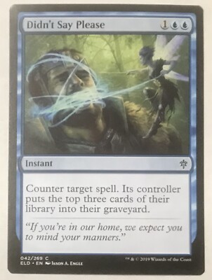 DIDN'T SAY PLEASE Throne of Eldraine MTG Magic NM