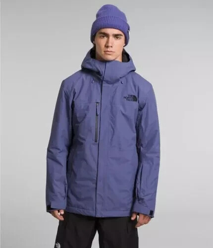 The North Face Freedom Jacket Men's Small Cave Blue Insulated Full