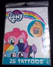 My Little Pony 25 temporary OMG tattoos pack Made USA MLP