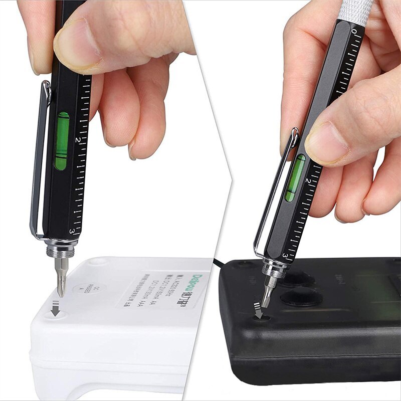 7In1 Multi-tool Ballpoint Pen Screwdriver Ruler Touch Screen Stylus ...